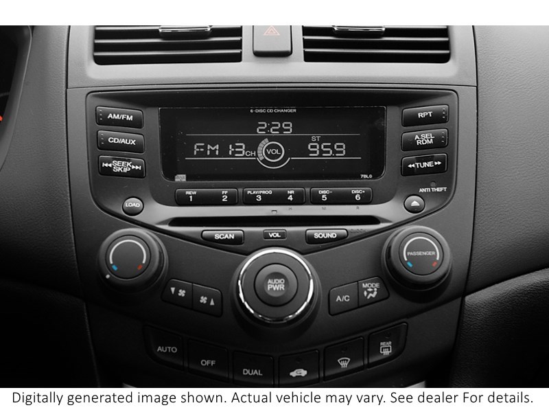 2005 Honda Accord 4Dr Ex-L Auto Interior Shot 2