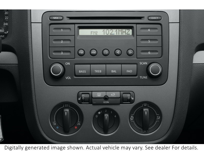 2008 Volkswagen Jetta 4Dr I5 Auto Trendline Interior Shot 2