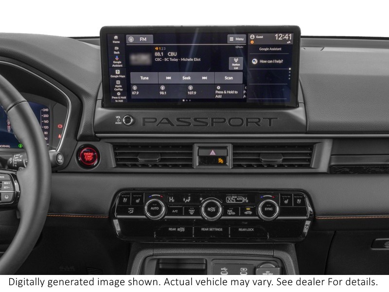 2026 Honda Passport Trailsport Touring Blackout AWD Interior Shot 2