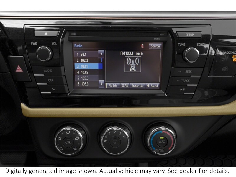 2016 Toyota Corolla 4Dr Sdn CVT LE Interior Shot 2