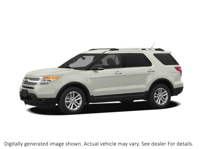 2011 Ford Explorer 4WD 4Dr V6 Selectshift Auto XLT White Suede  Shot 11