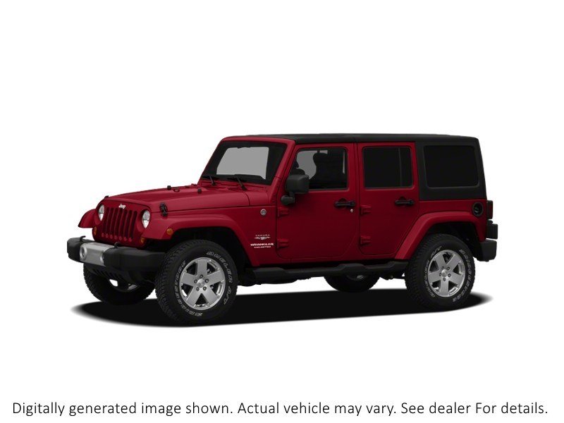 2012 Jeep Wrangler Unlimited 4WD 4Dr Sahara Deep Cherry Red Crystal Pearlcoat  Shot 6