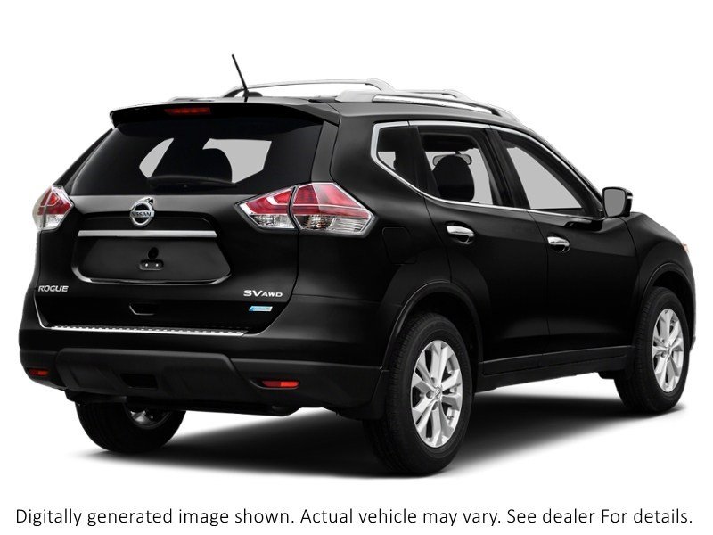 2015 Nissan Rogue AWD 4Dr S Super Black  Shot 2