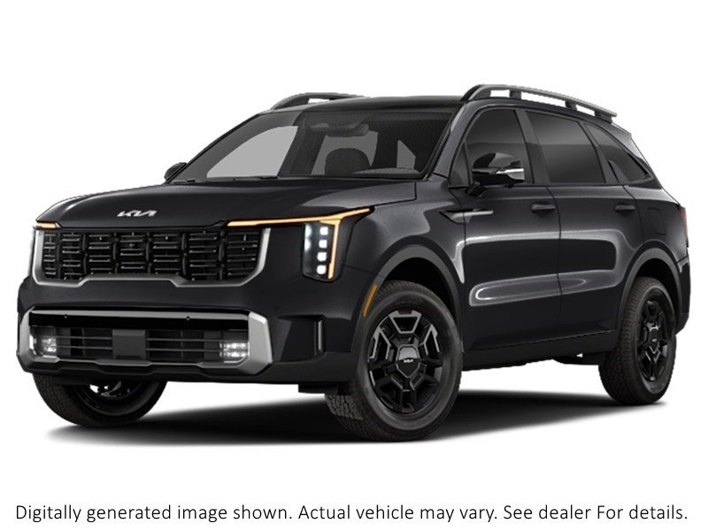 2025 Kia Sorento X-Pro AWD W/Black Interior Ebony Black  Shot 2