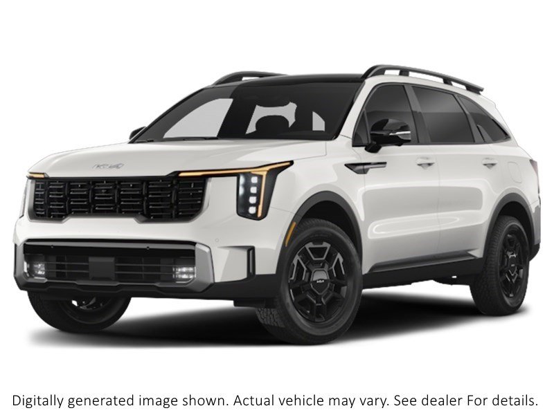 2025 Kia Sorento X-Pro AWD W/Olive Brown Interior Glacial White Pearl  Shot 2