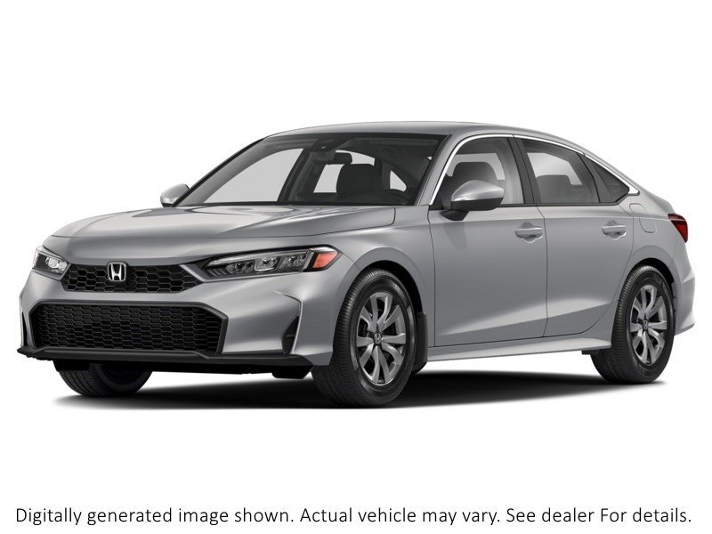 2026 Honda Civic LX CVT Solar Reflection Silver Metallic  Shot 1