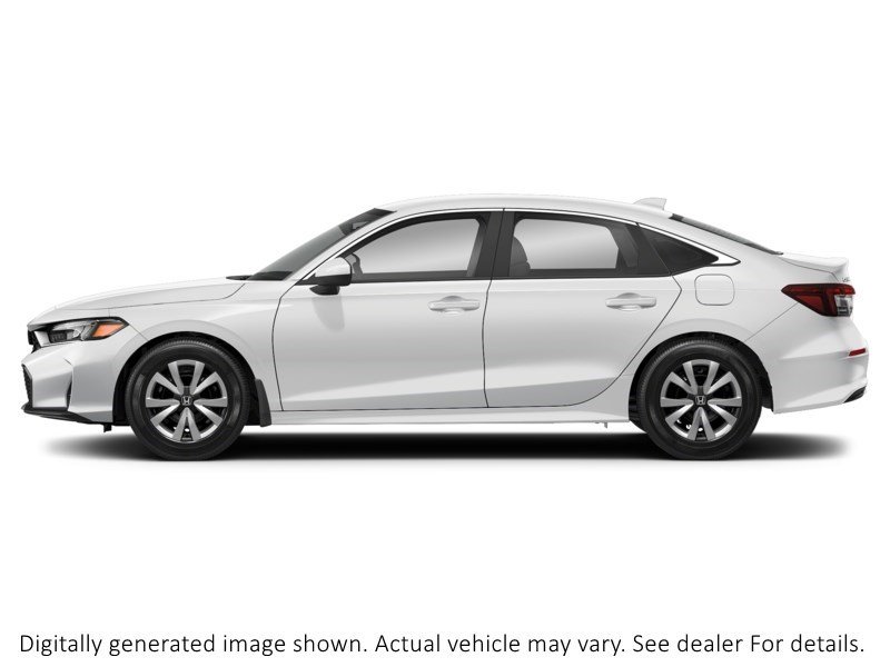 2025 Honda Civic Sedan LX CVT Platinum White Pearl  Shot 2
