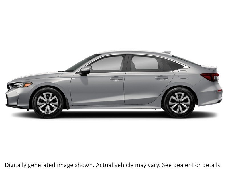 2026 Honda Civic Sedan LX CVT Solar Reflection Silver Metallic  Shot 4