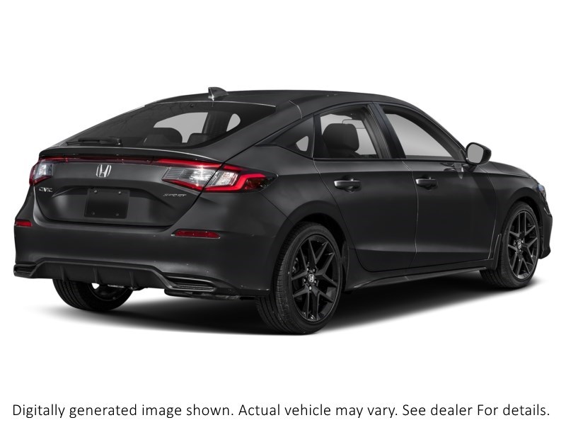 2026 Honda Civic Hatchback Sport CVT Crystal Black Pearl  Shot 6