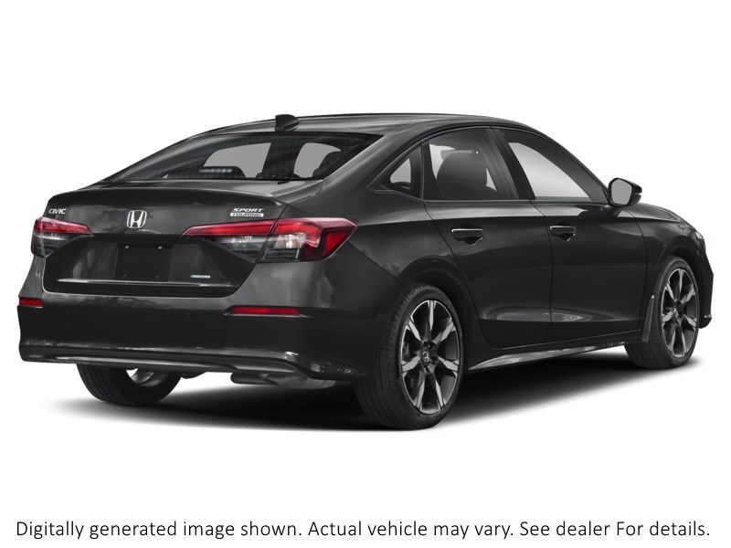2025 Honda Civic Hybrid Sport Touring Ecvt Crystal Black Pearl  Shot 6