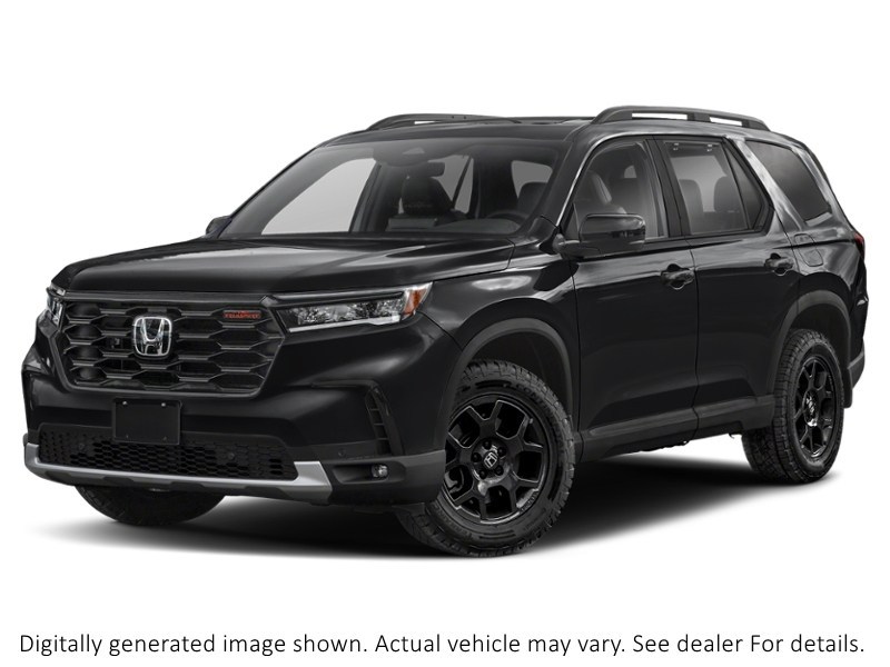 2025 Honda Pilot Trailsport AWD Crystal Black Pearl  Shot 1