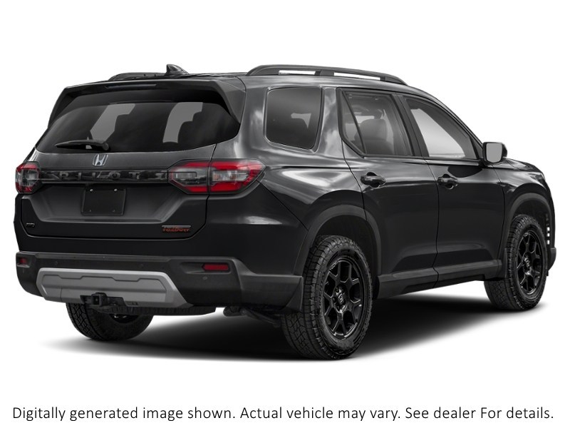 2025 Honda Pilot Trailsport AWD Crystal Black Pearl  Shot 6