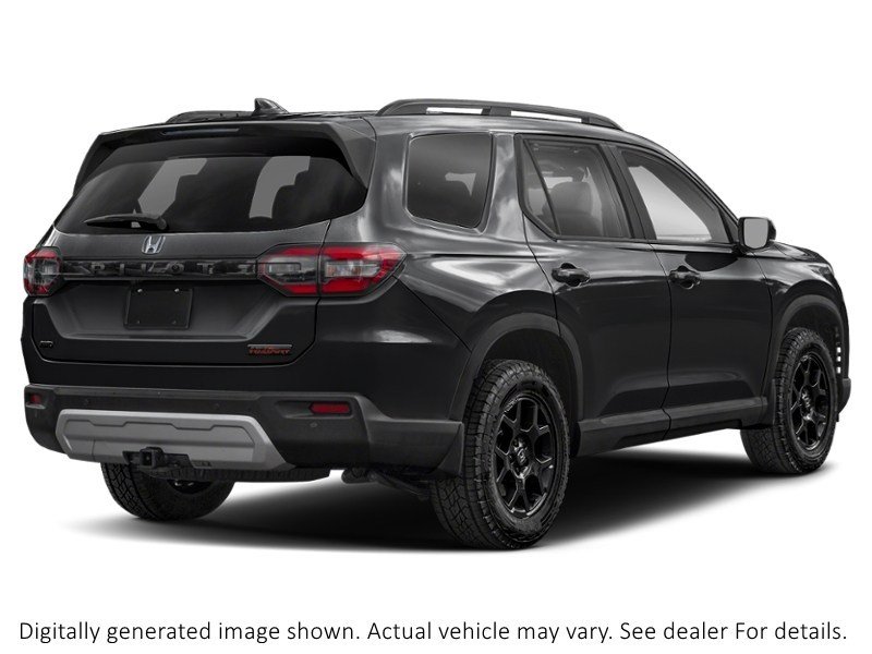 2025 Honda Pilot Trailsport AWD Crystal Black Pearl  Shot 2