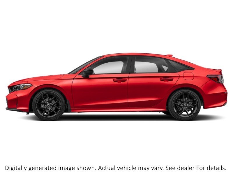 2025 Honda Civic Sedan Sport CVT Rallye Red  Shot 3