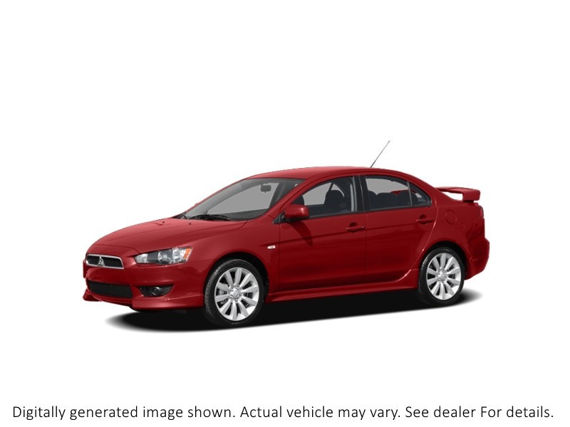 2010 Mitsubishi Lancer 4Dr Sdn CVT De Rally Red Metallic  Shot 1