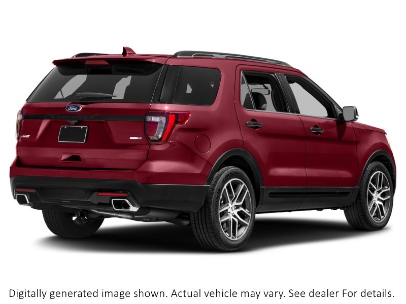 2017 Ford Explorer 4WD 4Dr Sport Ruby Red Metallic Tinted Clearcoat  Shot 2