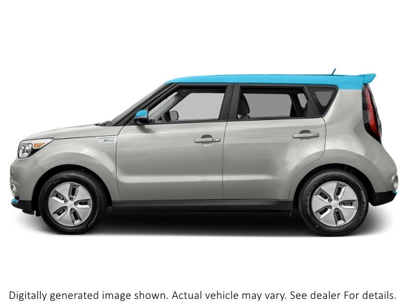 2017 Kia Soul Ev 5Dr Wgn Pearl White/Sky Blue Two-Tone  Shot 9