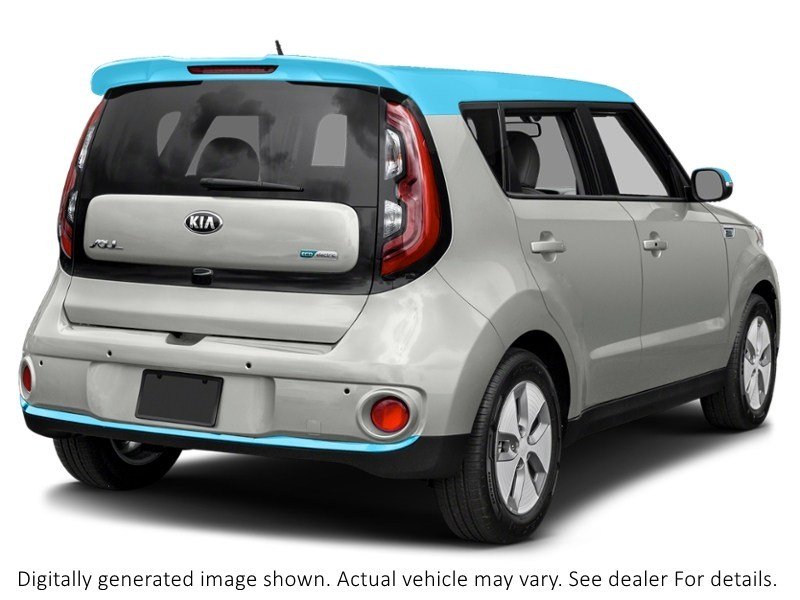 2017 Kia Soul Ev 5Dr Wgn Pearl White/Sky Blue Two-Tone  Shot 12