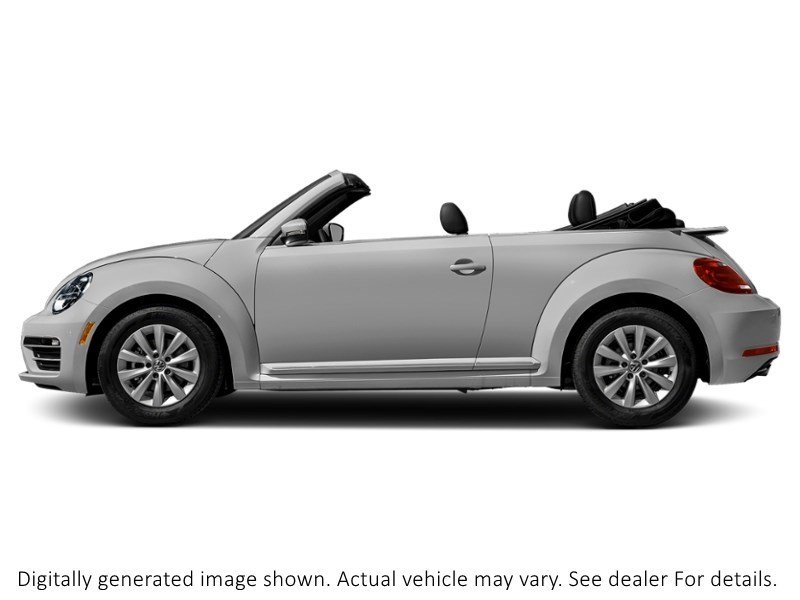 2018 Volkswagen Beetle Trendline Auto White Silver Metallic w/Black Roof  Shot 45