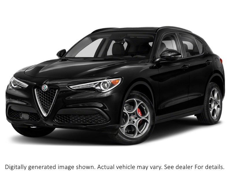 2018 Alfa Romeo Stelvio Ti Sport AWD Vulcano Black Metallic  Shot 4