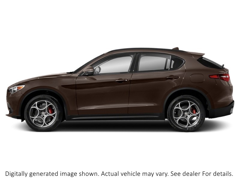 2018 Alfa Romeo Stelvio Ti Sport AWD Basalto Brown Metallic  Shot 65