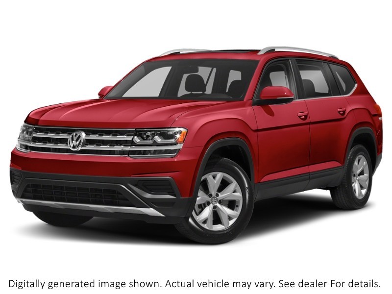 2019 Volkswagen Atlas Comfortline 3.6 Fsi 4Motion Fortana Red Metallic  Shot 25