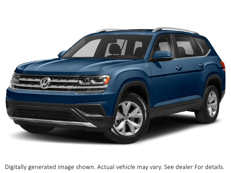 2019 Volkswagen Atlas Comfortline 3.6 Fsi 4Motion Tourmaline Blue Metallic  Shot 34