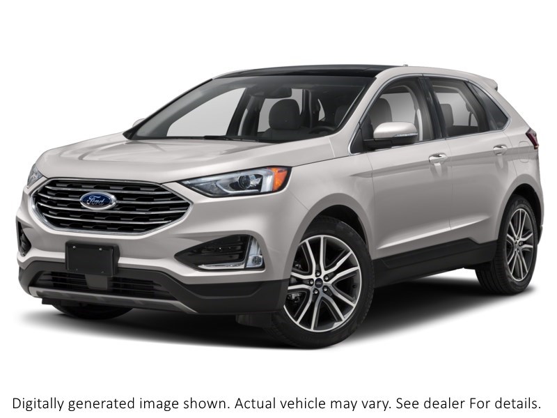 2019 Ford Edge Titanium AWD White Platinum Metallic Tri-Coat  Shot 4