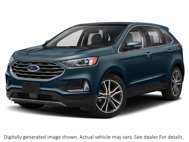 2019 Ford Edge Titanium AWD Blue Metallic  Shot 22
