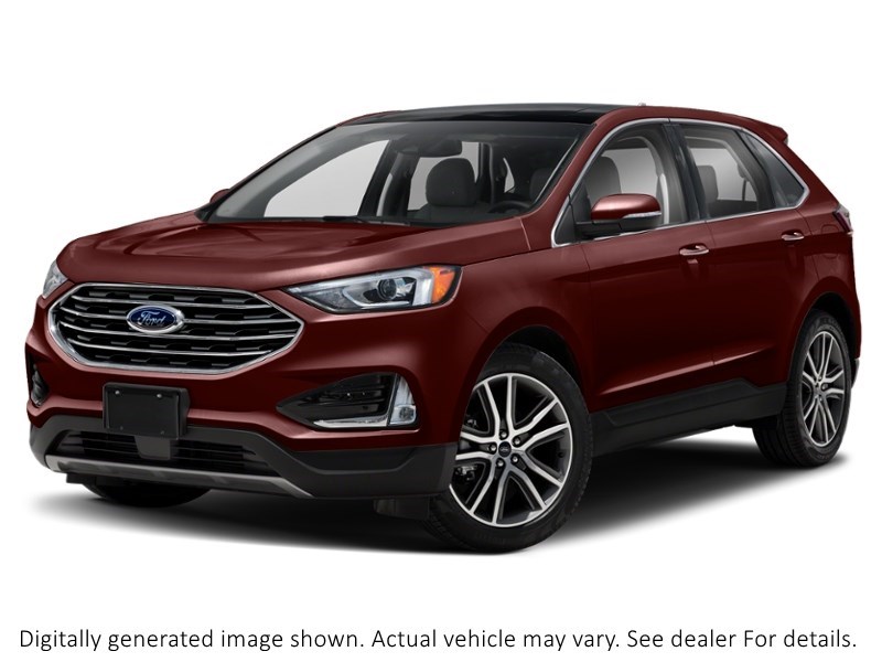 2020 Ford Edge Sel AWD Burgundy Velvet Metallic Tinted Clearcoat  Shot 5