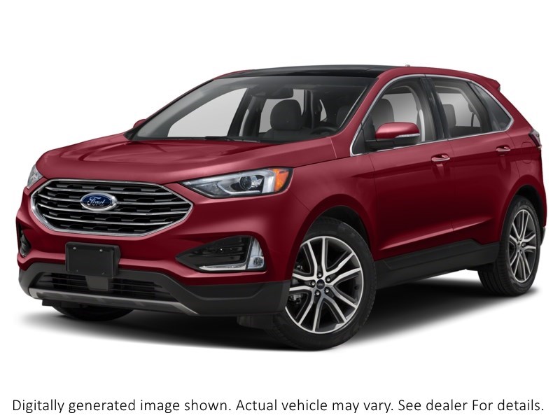 2019 Ford Edge Titanium AWD Ruby Red Metallic Tinted Clearcoat  Shot 40