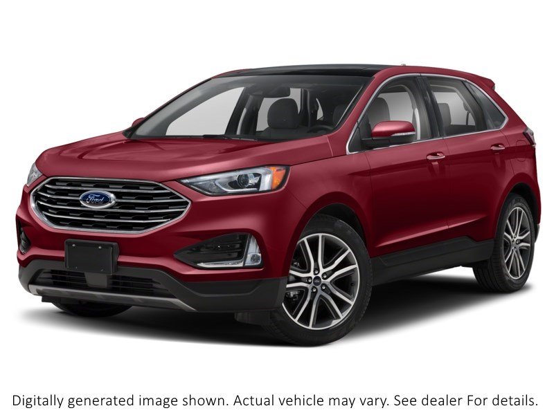 2019 Ford Edge Titanium AWD Ruby Red Metallic Tinted Clearcoat  Shot 37