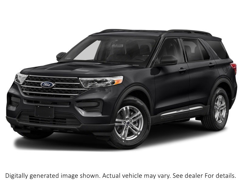 2020 Ford Explorer XLT 4WD Agate Black Metallic  Shot 4
