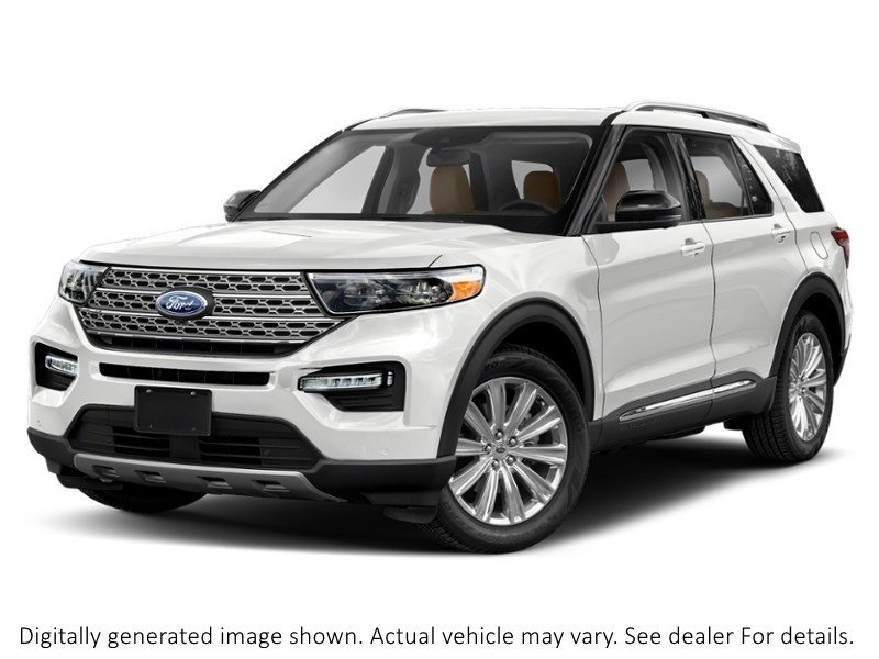 2021 Ford Explorer Limited 4WD Star White Metallic Tri-Coat  Shot 4