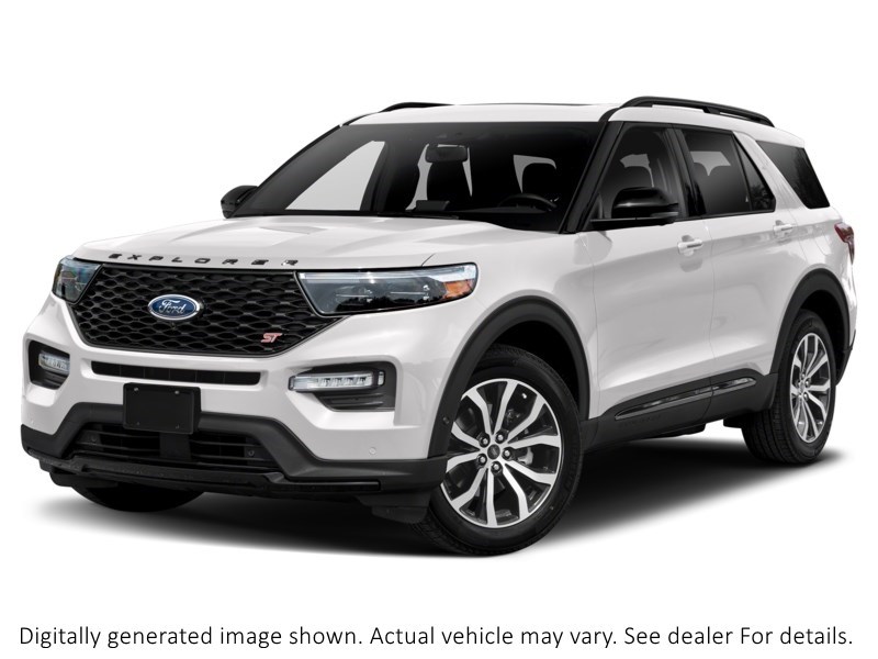 2022 Ford Explorer ST 4WD Star White Metallic Tri-Coat  Shot 1