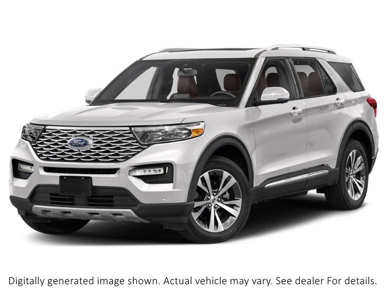 2021 Ford Explorer Platinum 4WD Star White Metallic Tri-Coat  Shot 7