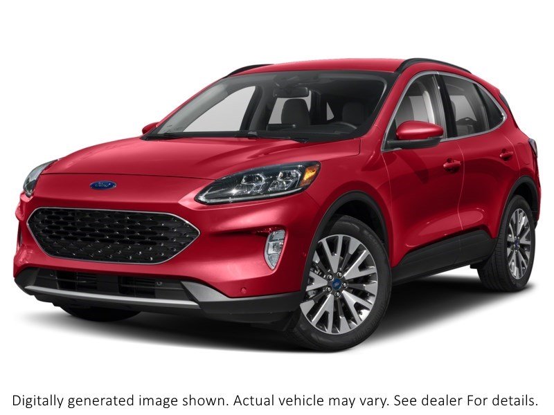2021 Ford Escape Titanium Hybrid AWD Rapid Red Metallic Tinted Clearcoat  Shot 16
