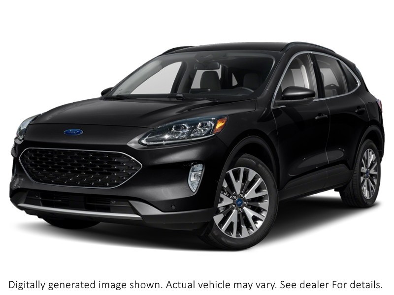 2021 Ford Escape Titanium Hybrid AWD Agate Black Metallic  Shot 4