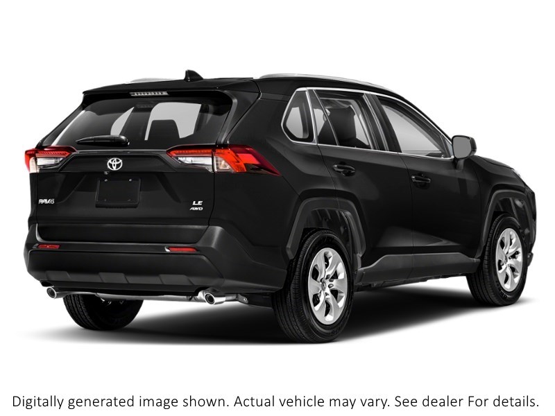 2021 Toyota Rav4 LE AWD Midnight Black Metallic  Shot 2