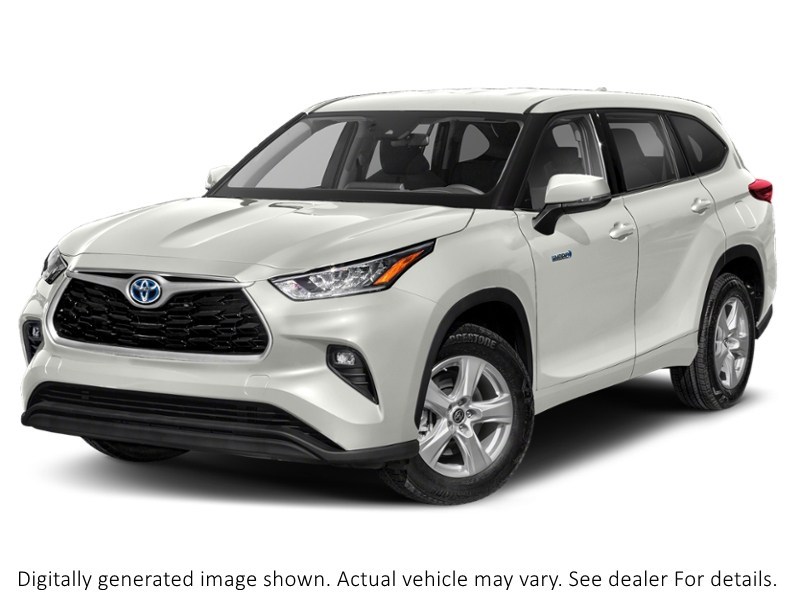 2021 Toyota Highlander Hybrid Hybrid XLE AWD Blizzard Pearl  Shot 4