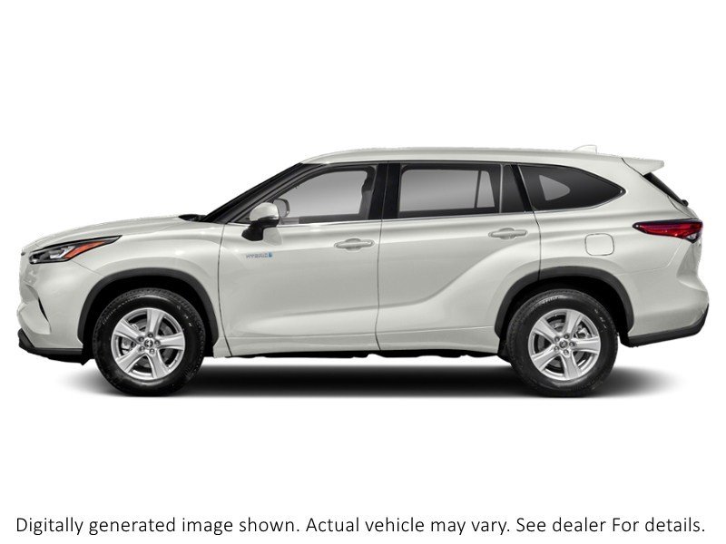 2021 Toyota Highlander Hybrid Hybrid XLE AWD Blizzard Pearl  Shot 5