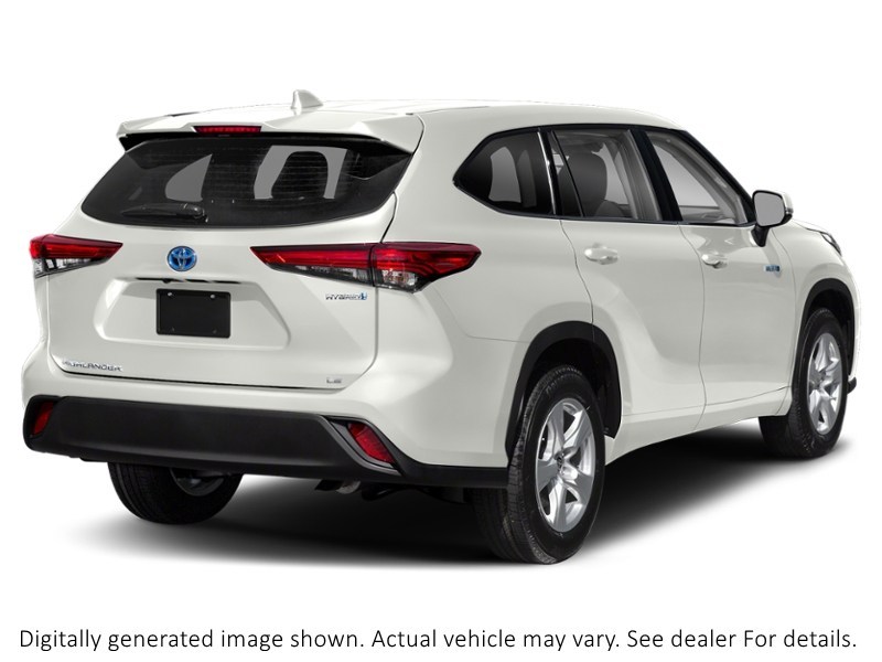 2021 Toyota Highlander Hybrid Hybrid XLE AWD Blizzard Pearl  Shot 2