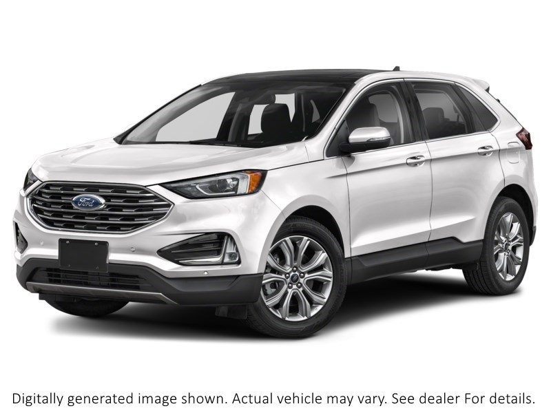 2022 Ford Edge Titanium AWD Star White Metallic Tri-Coat  Shot 7