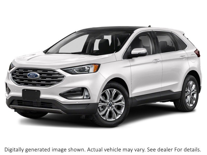 2022 Ford Edge Titanium AWD Star White Metallic Tri-Coat  Shot 1