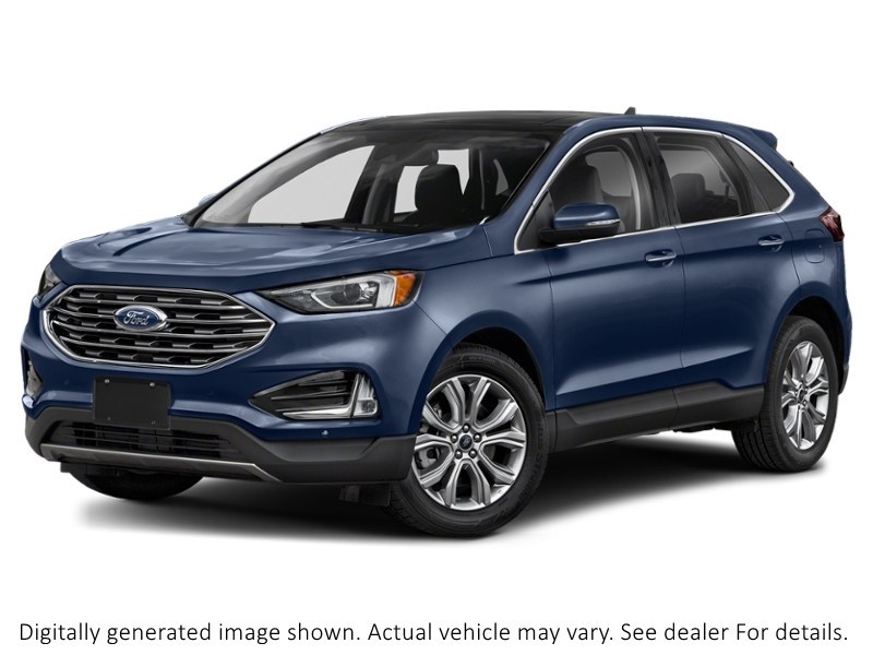 2022 Ford Edge Titanium AWD Stone Blue Metallic  Shot 22