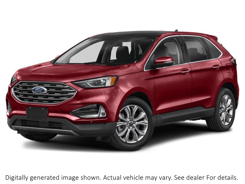 2022 Ford Edge Titanium AWD Rapid Red Metallic Tinted Clearcoat  Shot 25