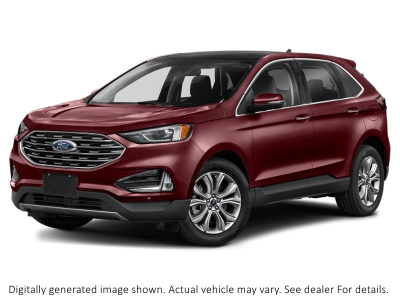 2022 Ford Edge Titanium AWD Burgundy Velvet Metallic Tinted Clearcoat  Shot 37