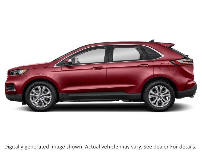 2022 Ford Edge Titanium AWD Rapid Red Metallic Tinted Clearcoat  Shot 3