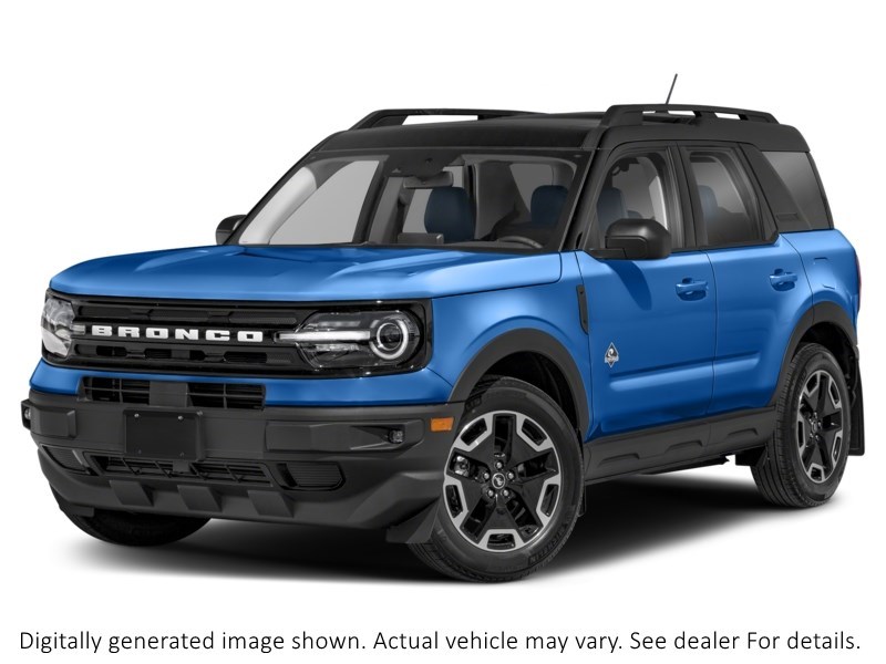 2022 Ford Bronco Sport Outer Banks 4X4 Velocity Blue Metallic  Shot 2
