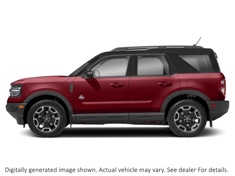 2021 Ford Bronco Sport Outer Banks 4X4 Rapid Red Metallic Tinted Clearcoat  Shot 5